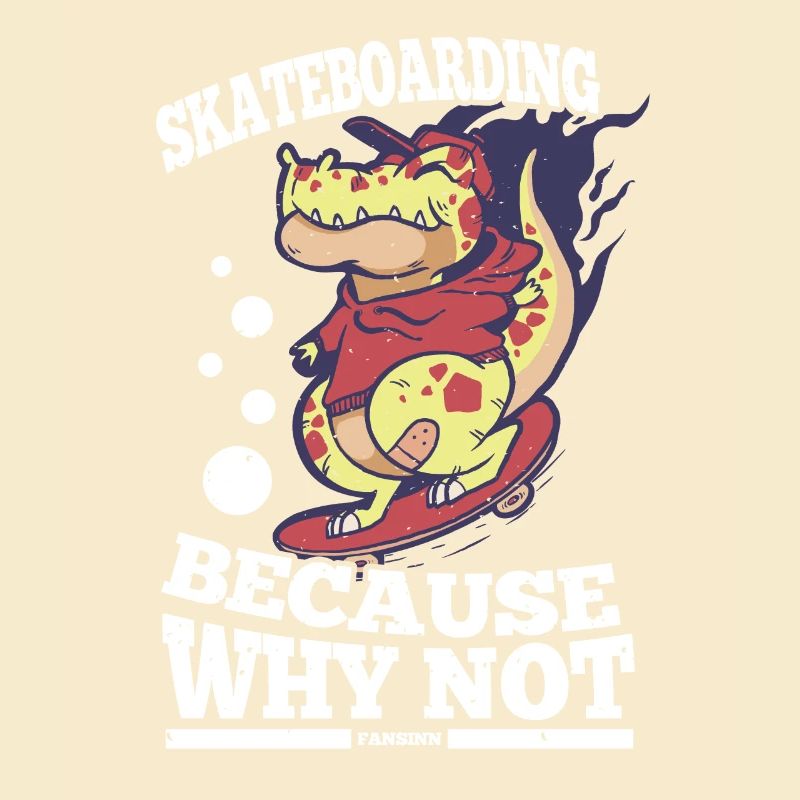 cool crocodile rides skateboard