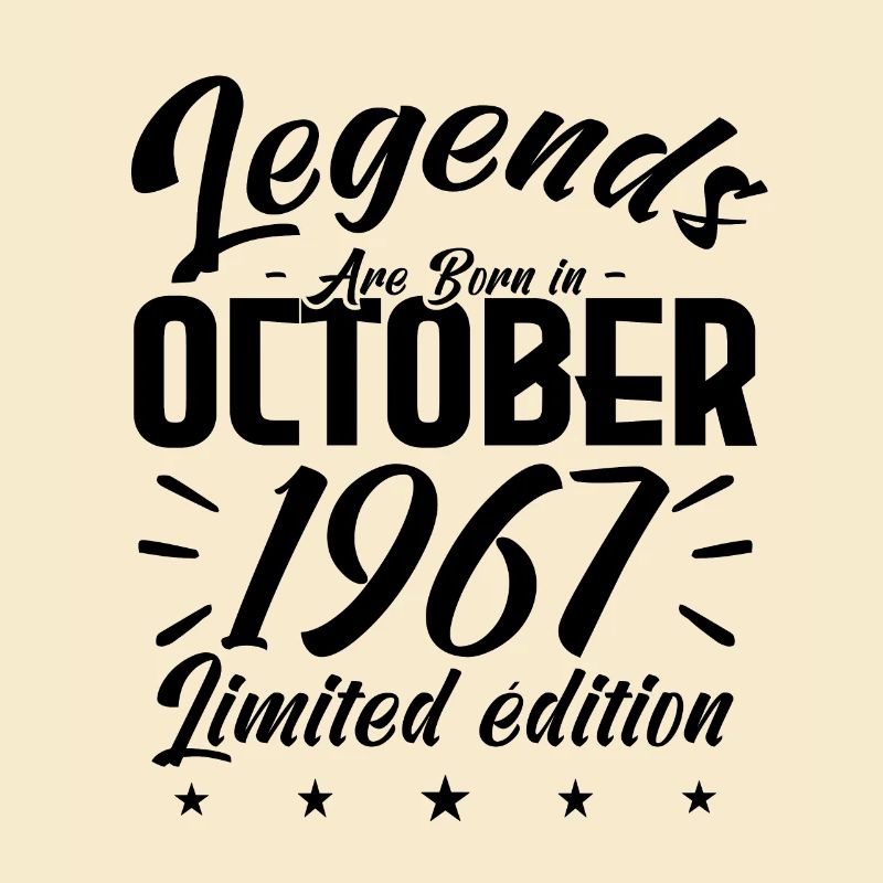 LEGENDS ARE BORN IN OCTOBER 1967 Jubiläumsgeschenk