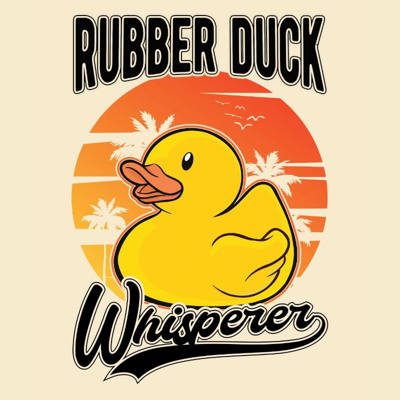 Rubber Duck Whisperer Squeaky Duck Bathing Duck