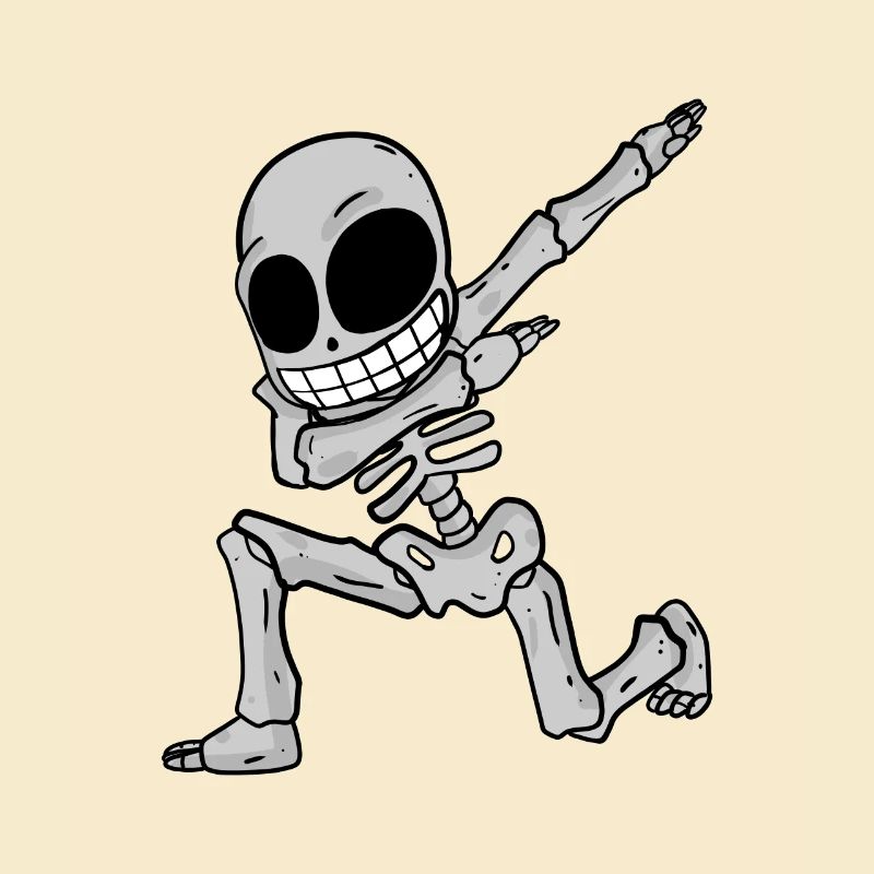 Dabbing de squelette
