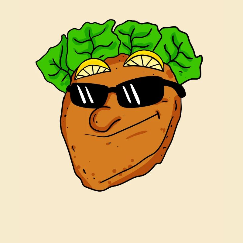 Cooles Schnitzel mit Sonnenbrille