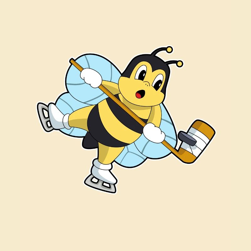 Biene Eishockey Eishockeyschläger