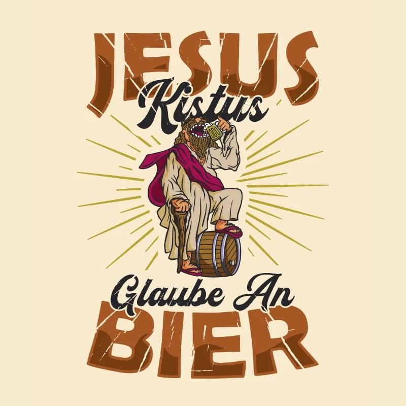 Jesus Kistus Glaube An Bier.
