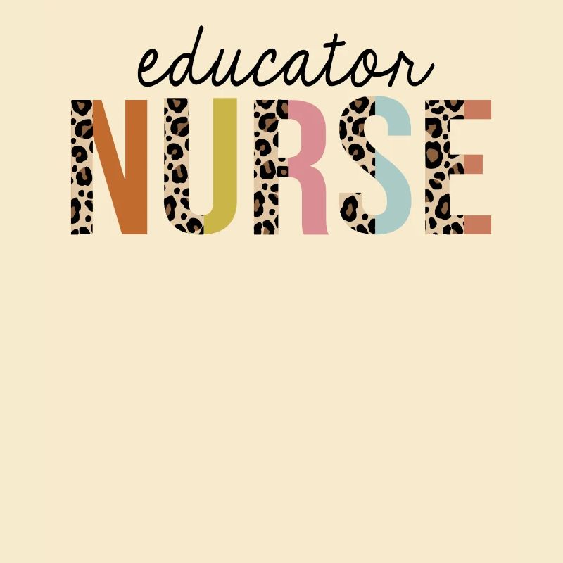 Educator Nurse Leopard Print Registered RN