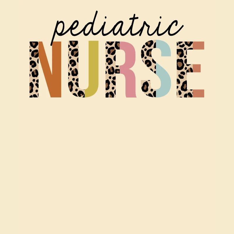 Pediatric Nurse Leopard Print Registered RN