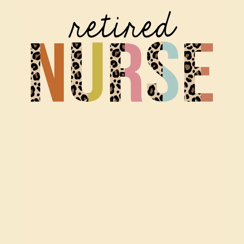 Retired Nurse Leopard Print Registered RN Nursing