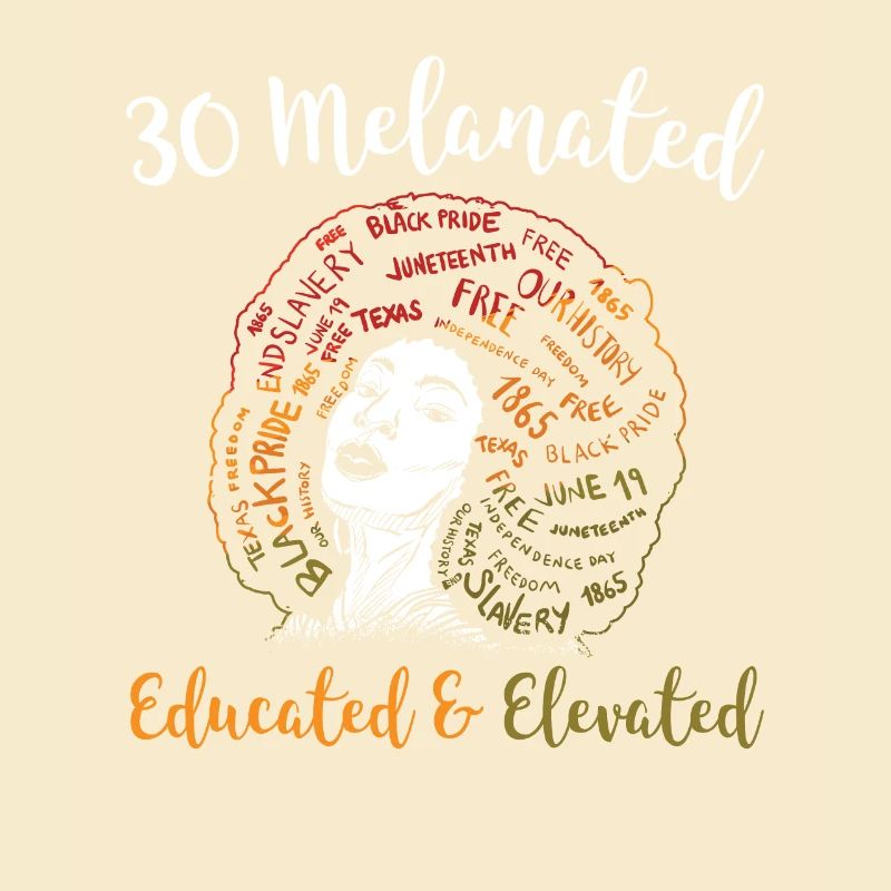 30 Melanated Educated & Elevated Juneteenth