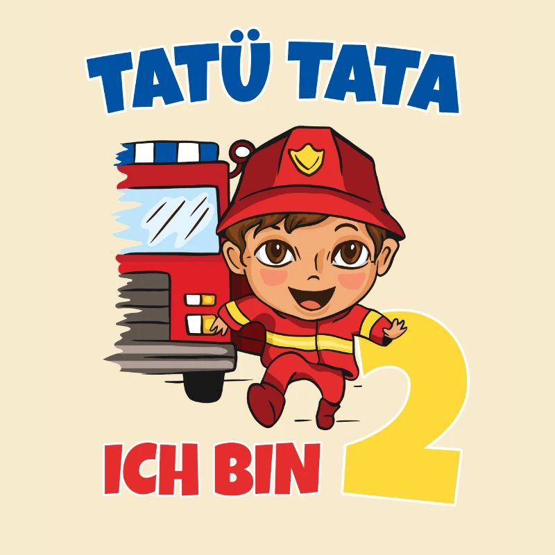 Ich bin 2 Feuerwehr Geburtstagsshirt 2. Geburtstag