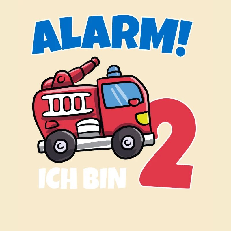 Ich bin 2 Feuerwehr Geburtstagsshirt 2. Geburtstag