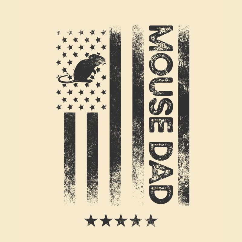 Drapeau américain - Mouse Dad