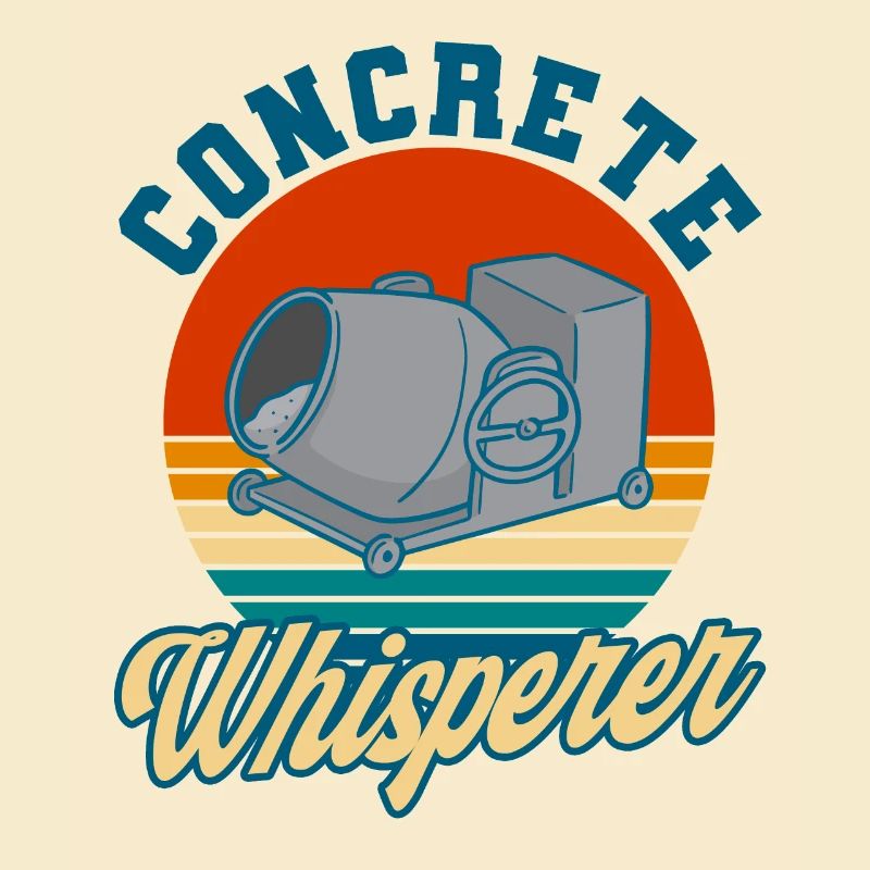 Concrete mixer reinforced concrete builder construction worker gift