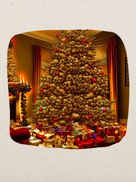 Weihnachtsbaum im Wohnzimmer