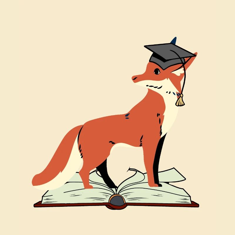 Fox Abitur learn smart wise wisdom wise
