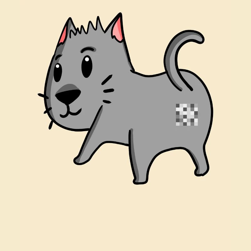 Katze Arsch - Katze Hintern