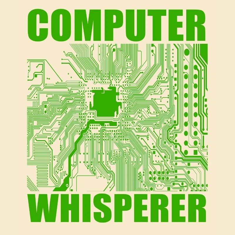 Computer flüsterer lustiger Geek es technische Unt