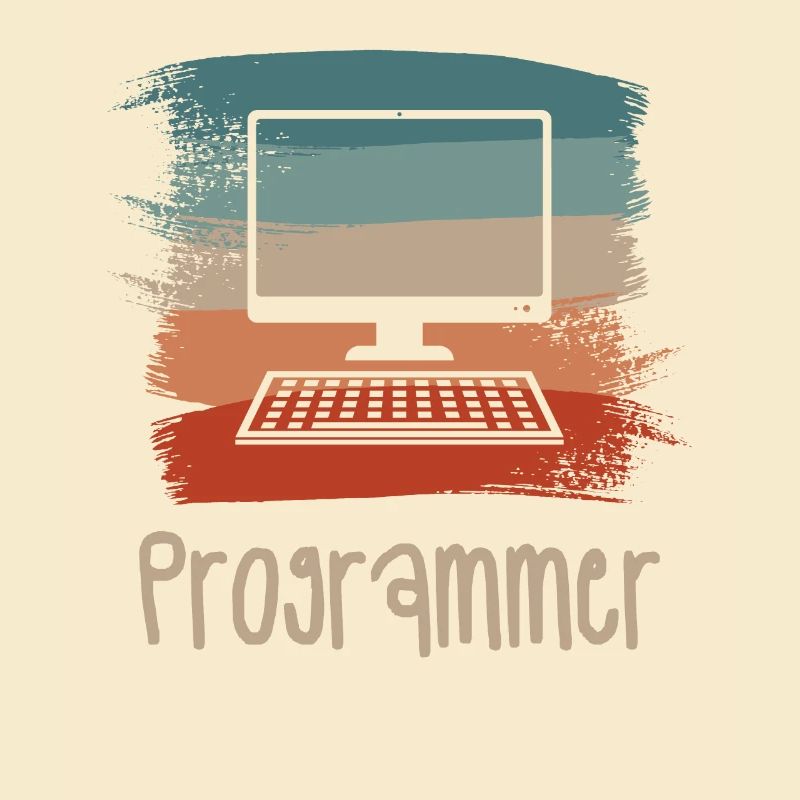 Rétro Vintage Programmeur Programmation Informatique