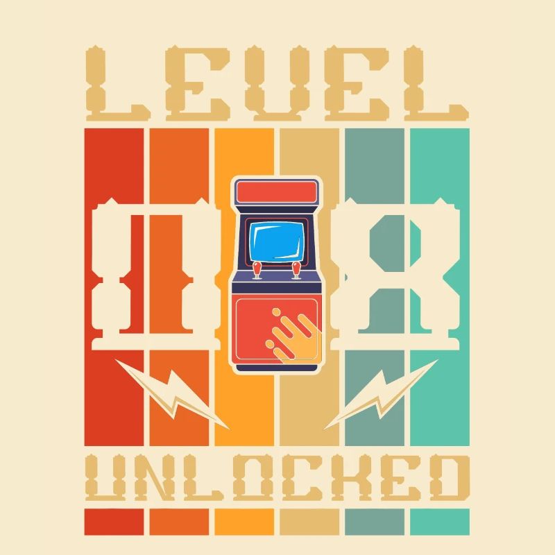Level 8 Unlocked Arcade Machine Gamer 8.