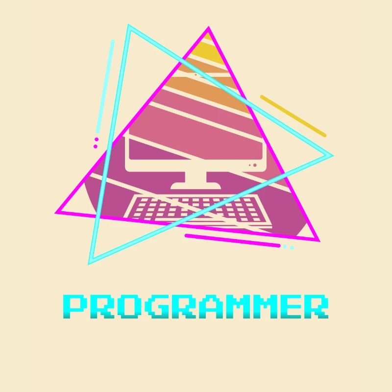 Retro Programmer Computer Programming