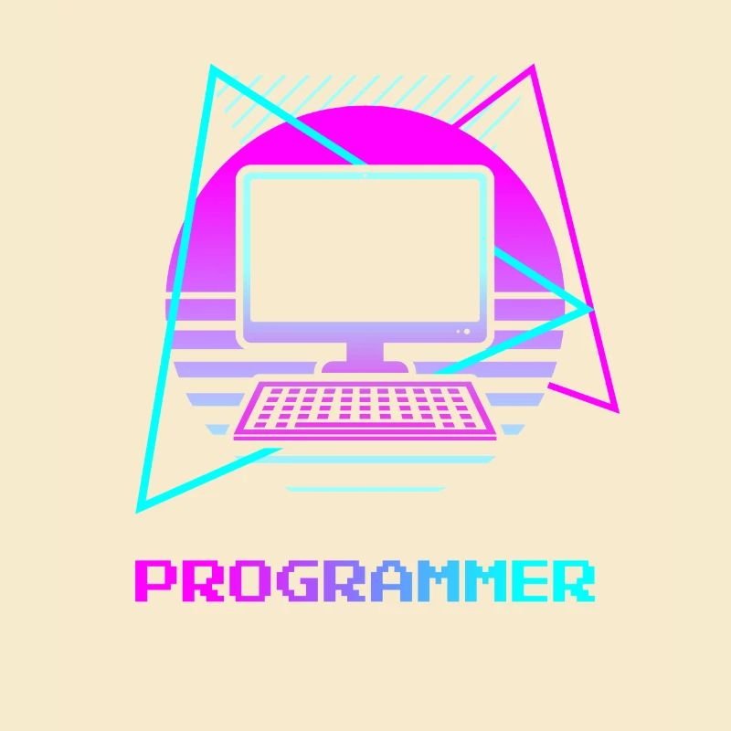 Programmeur rétro Programmation Informatique
