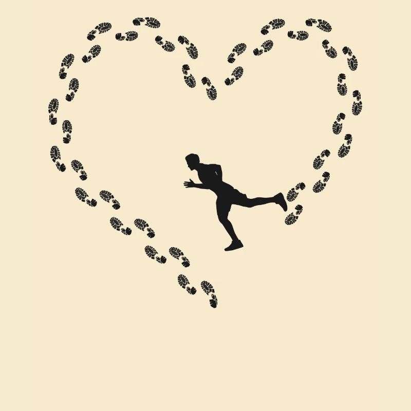 Running Runner Half Marathon Heart