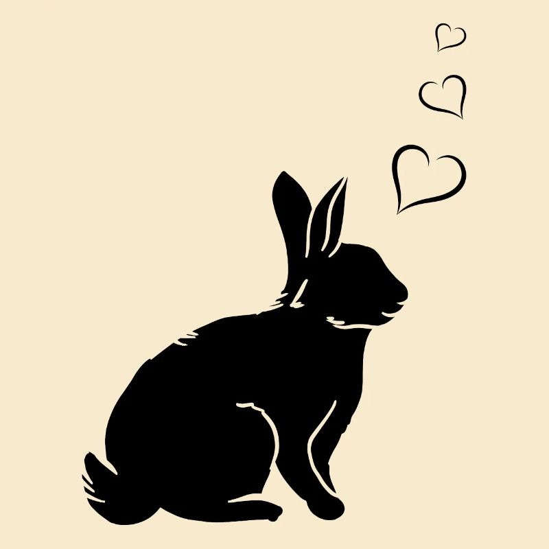Rabbit Heart Cute Rabbit Hearts - Easter Rabbit