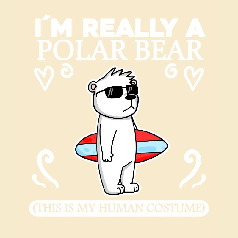 Eisbär Polarbär Bär Spruch Sprüche