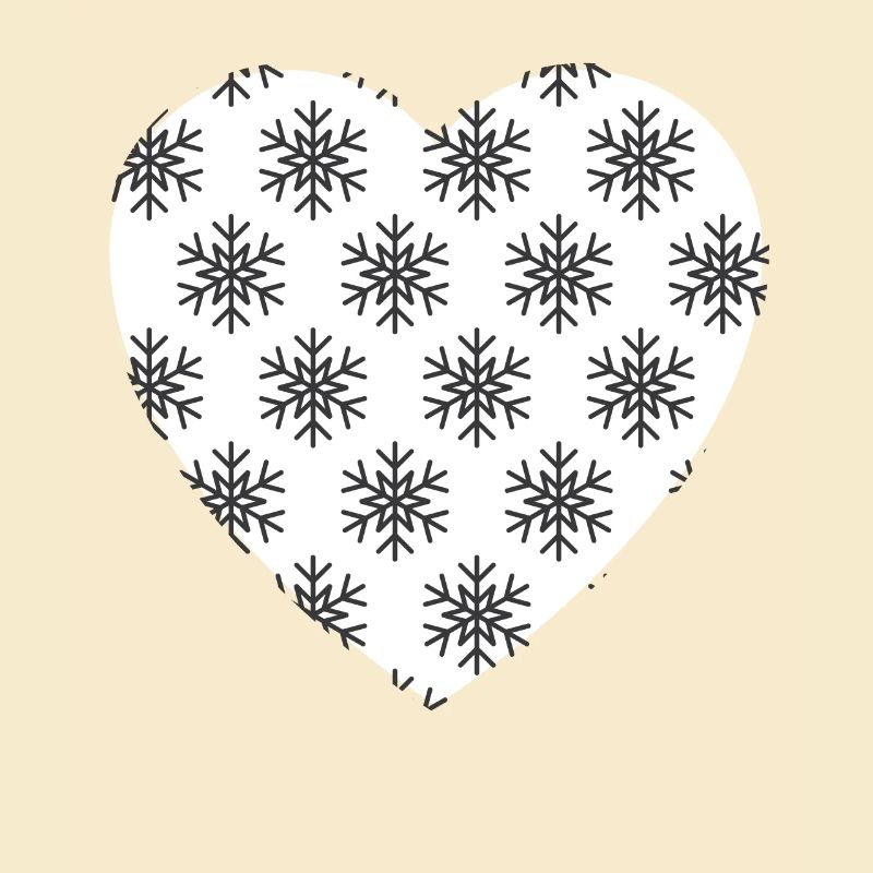 Herz Schneeflocken
