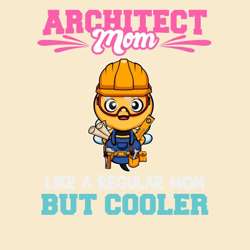 Architecte Maman comme une maman régulière mais plus cool