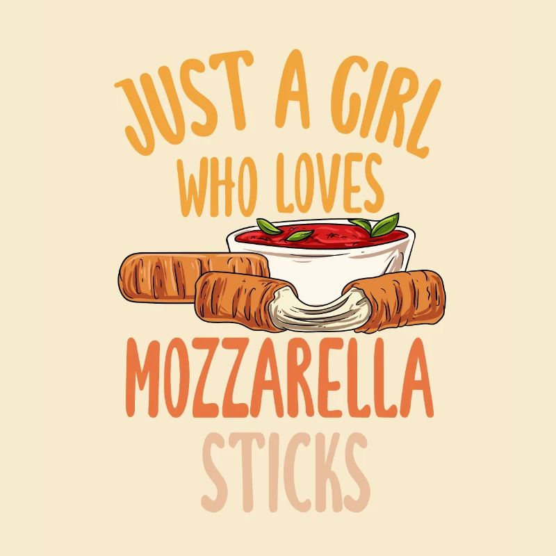 Nur ein Mädchen, das Mozzarella-Sticks liebt