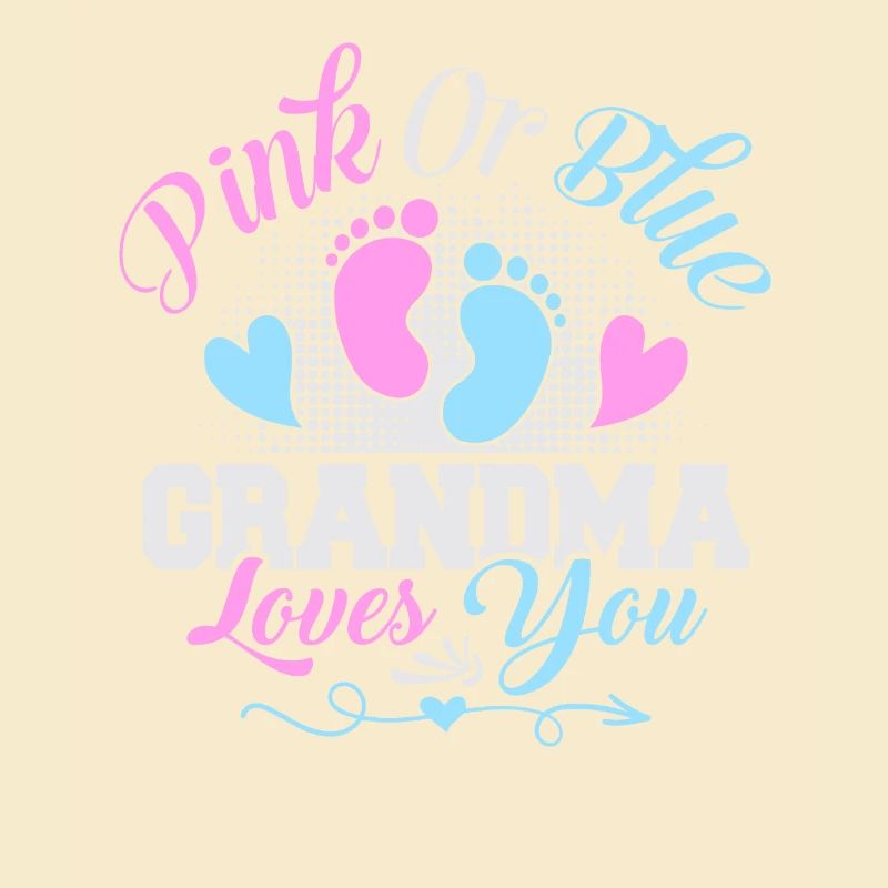 Rosa oder blaue Oma liebt dich Geschlecht enthülle