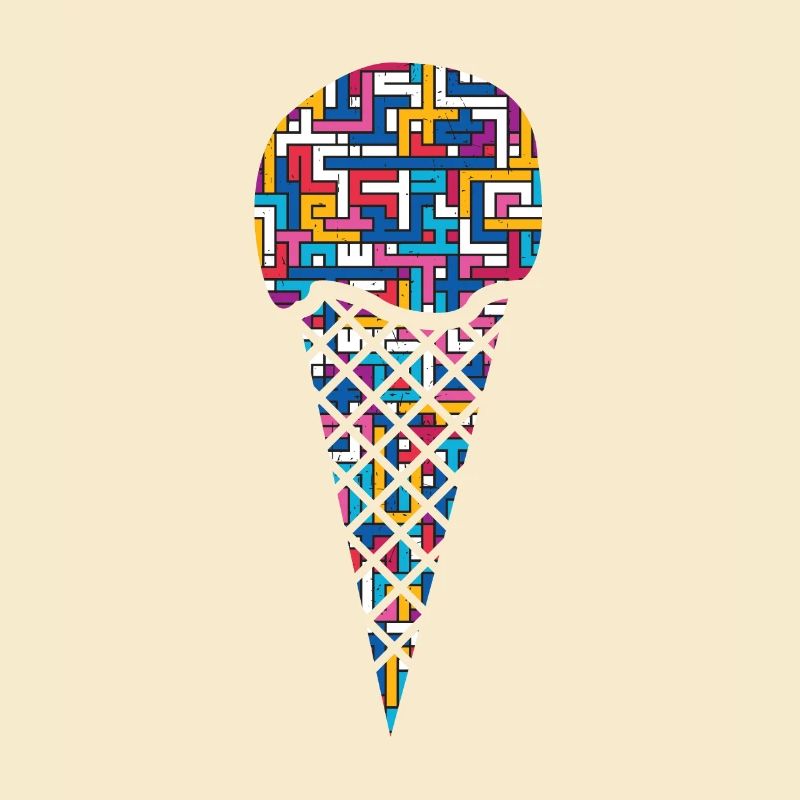 Cuillère à crème glacée Cornet de crème glacée