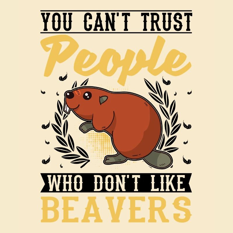 Biber Biberdamm Geschenk Beaver