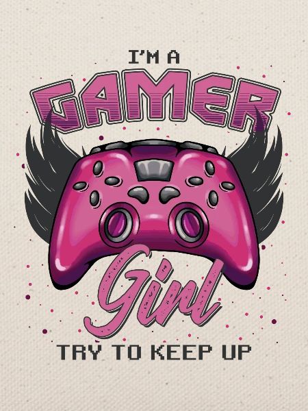 Gamer Mädchen Design