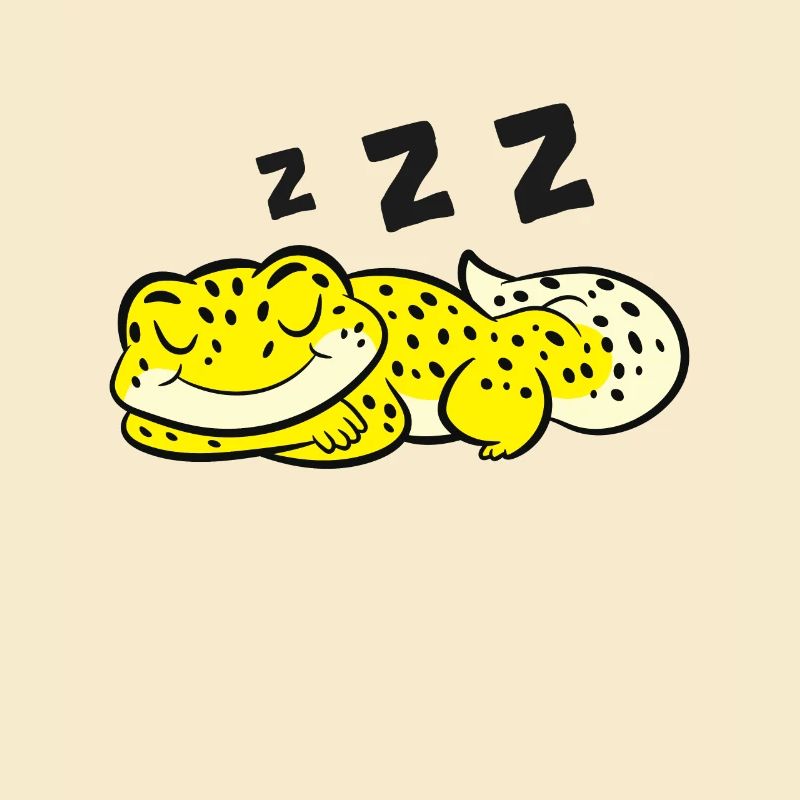 Leopardgecko Pyjama Reptil Eidechse Schlafender