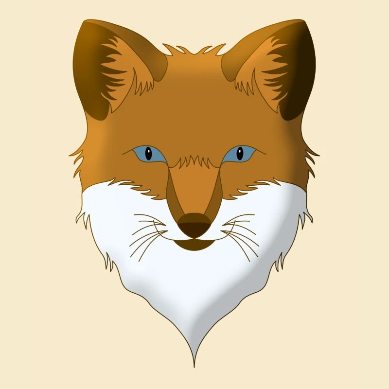 Conception d’animaux forestiers de renards parsemés de têtes d’animaux