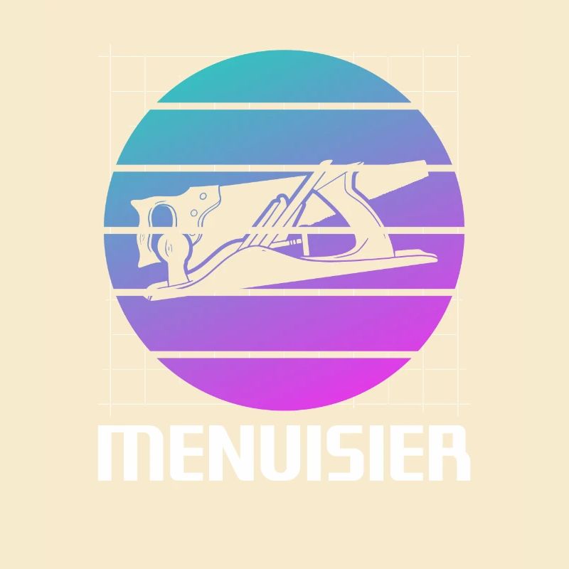 Retro Menuisier Charpentier Menuiserie