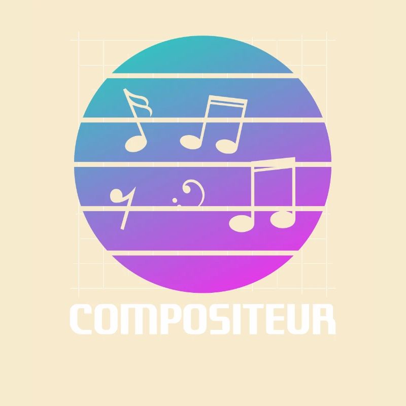 Retro Compositeur Composition Musicale
