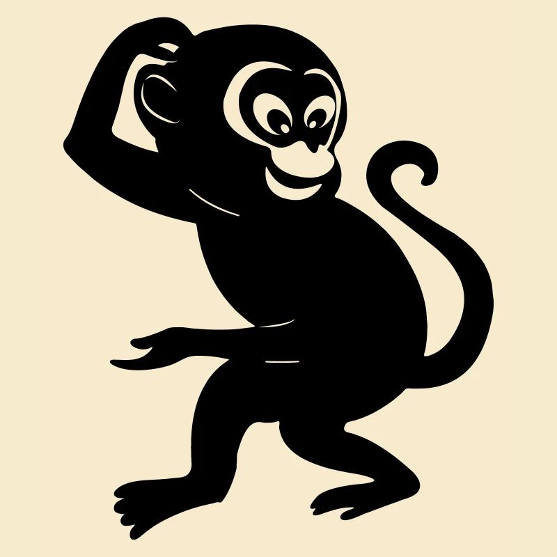Affenschattenfigur