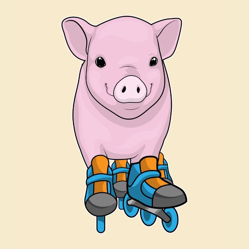 Pig Inline skating roller skates