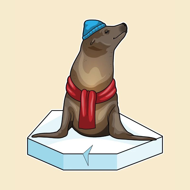 Seehund Eisscholle
