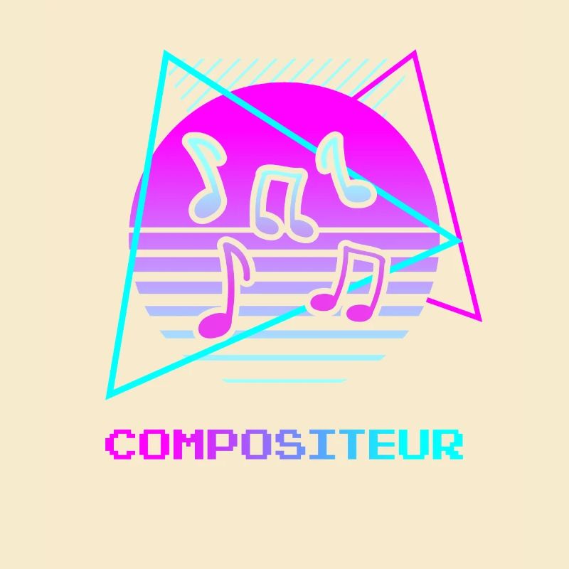 Retro Compositeur Composition Musicale