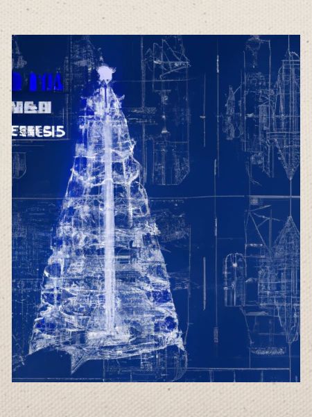 Weihnachten Weihnachtsbaum Schematic Blaupause
