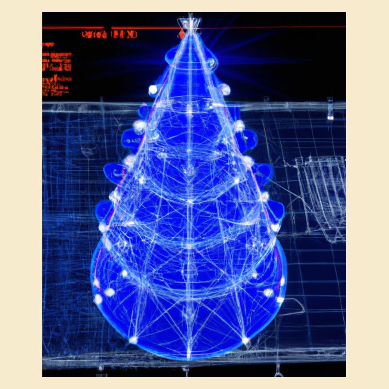 Weihnachten Weihnachtsbaum Schematic Blaupause