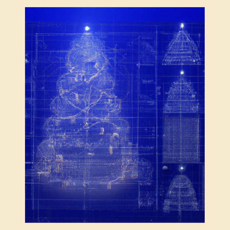 Plan schématique de l’arbre de Noël