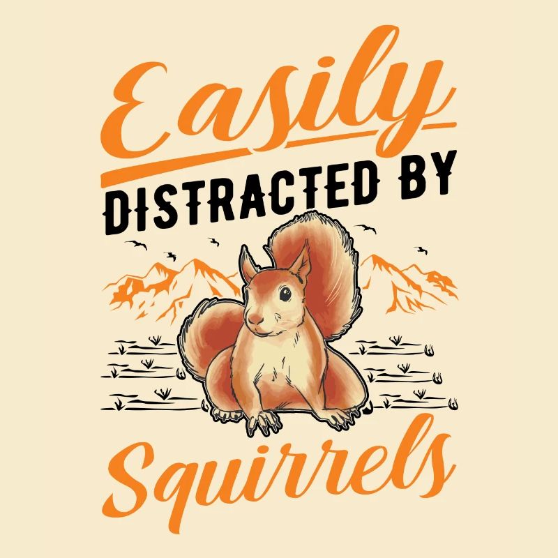 Facilement distrait par les écureuils Eichhörnchen