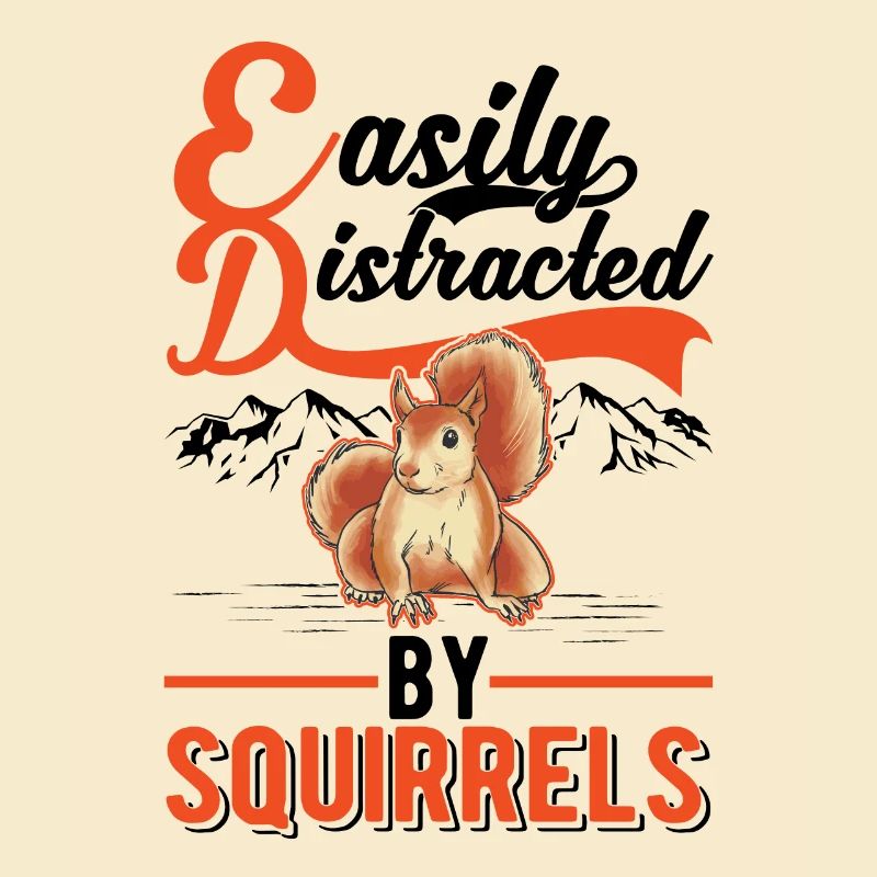 Facilement distrait par les écureuils Eichhörnchen