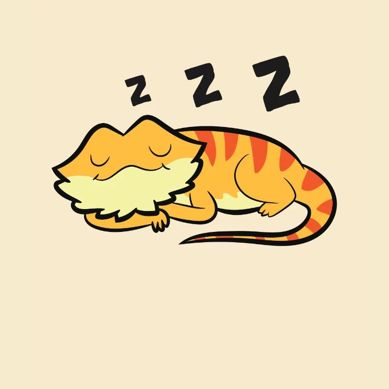 Bartagame Pyjama Reptil Eidechse Schlafende