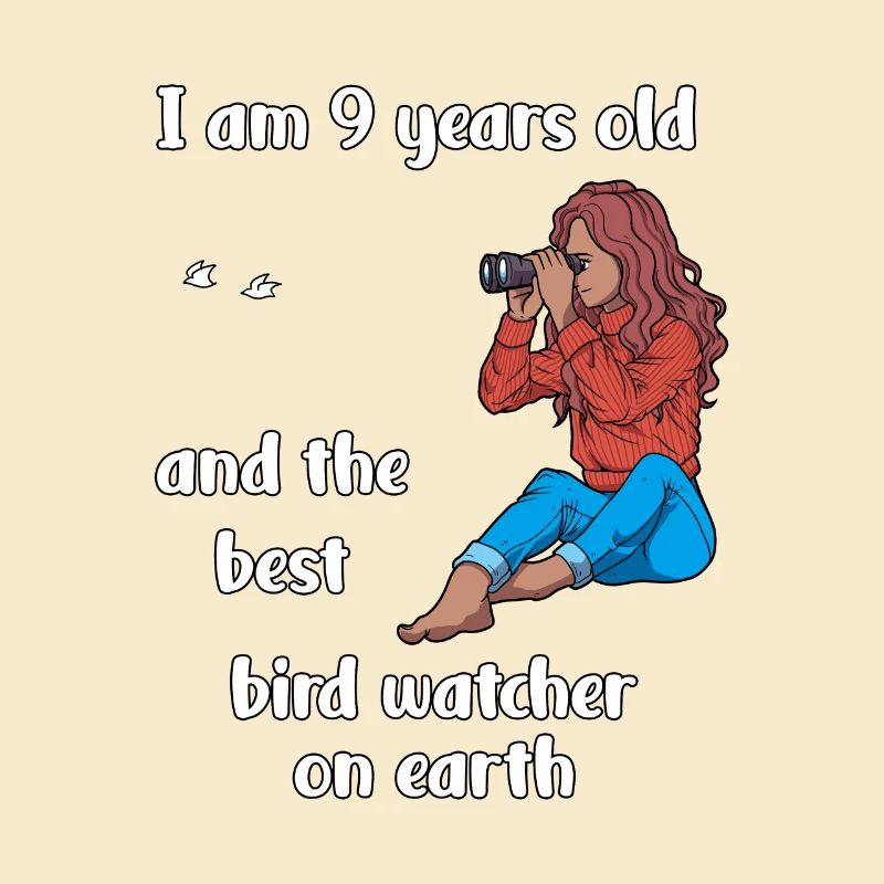 Ich bin 9 - Mädchen Vogelbeobachtung