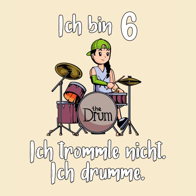 Ich bin 6 - Mädchen Schlagzeuger