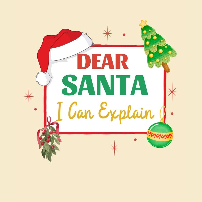 Dear Santa I Can Explain Funny Christmas